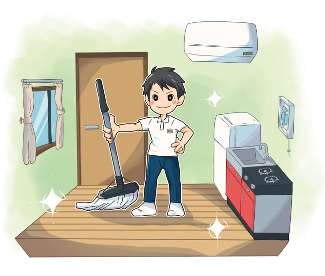 清掃スタッフイラスト