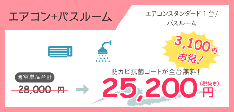 エアコンクリーニングバスルーム